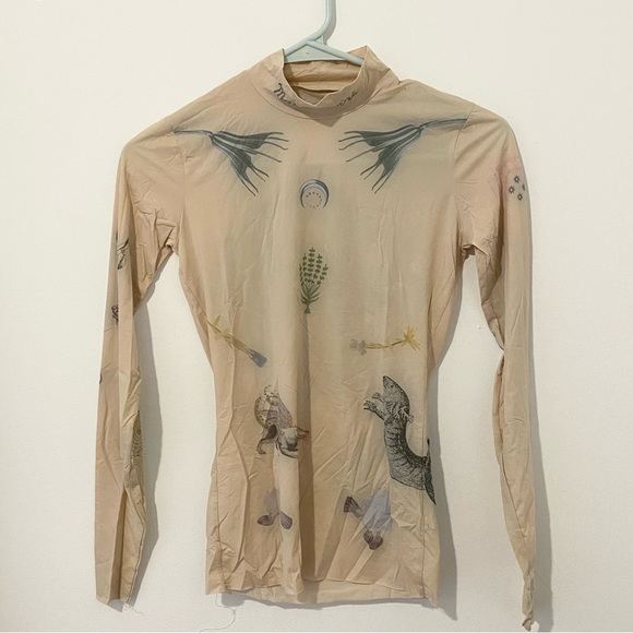 NWOT Marine Serre Tattoo Top in size M - Picture 4 of 6